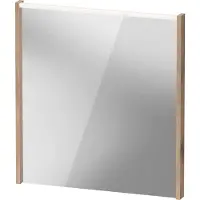 Duravit D-Code Spiegel, LED-Lichtfeld oben, 650x700mm, externer Lichtschalter notwendig, 5 W, DC7076055550000