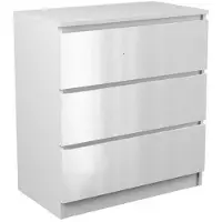 Top E Shop Topeshop M3 BIEL POYSK, Weiß, 3 Schublade(n), Partikelbord, Einfarbig, Modern, Partikelbord