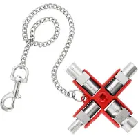 Knipex 00 11 06, Metallisch, Rot, Druckgusszink, 4 Bein(e), 8 Kopf/Köpfe, 7-8 mm, 9-10 mm
