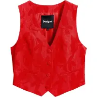Desigual Weste Portland 25SWEW24 Rot Regular Fit