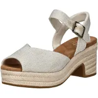 Toms ISLA PEEP TOE Damen Peeptoes Pumps aus Textil
