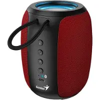 Genius Tragbarer Lautsprecher, 5 W, Bluetooth, Rot/Schwarz