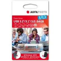 Agfa USB 3.0 2in1 64GB USB-TypeC