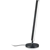Knapstein LED Tischlampe Kosma, dimmbar, schwarz, für Wohn- / Esszimmer, Messing, Modern, LED Tischlampe