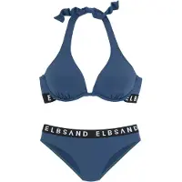 Elbsand Bügel-Bikini mit Markenschriftzügen in Kontrastfarbe