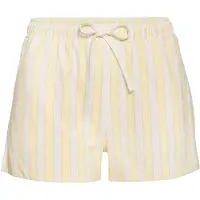 Vivance Pyjamashorts DREAMS, Damen, Gr. 32/34, N-Gr, weiß (gelb, weiß, gestreift), Single Jersey, Obermaterial: 100% Baumwolle, gestreift, Basic kurz, Hosen Pyjamashorts, mit zartem Streifenmuster