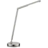 Knapstein LED-Tischleuchte DINA Nickel matt (mit Gestensensor) 61.627.05 4250035828315