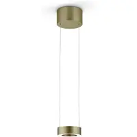 Knapstein Zera-1 LED-Pendelleuchte-Bronze-mit Prismenabdeckung