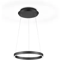 Knapstein Svea-L 40 LED-Pendelleuchte-Schwarz-mit LED (2700K)