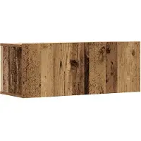 vidaXL 6-tlg. TV-Schrank-Set Wandmontage Altholz-Optik Holzwerkstoff