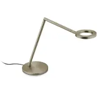 Knapstein LED Schreibtischlampe Tessa-T, dimmbar, bronze / altmessing, für Arbeitszimmer / Büro, Messing, Modern, LED Tischlampe