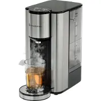 Kitchenbrothers Heißwasserspender - 2,5L - Instant Wasserkocher - 3 Stufen von 150 bis 300 ml - Heißwasserzapfhahn - 40-100°C - Edelstahl