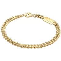 KUZZOI Armband 925 Sterling Silber in Gold | Gr.: 21 cm