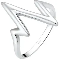 Elli Ring Geo Herzschlag 925 Sterling Silber Elli Silber