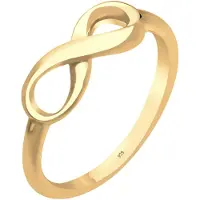 Elli Ring Basic Infinity Unendlichkeit 925 Sterling Silber Elli Gold