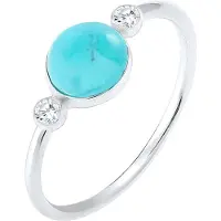 Elli Ring Geo Trend Blogger Edelstein Zirkonia 925 Silber Elli Silber