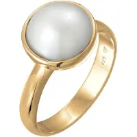 Nenalina Ring 925 Sterling Silber in Gold | Gr.: 54