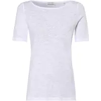Marc O'Polo T-Shirt "T-shirt, short-sleeve, boat-neck", Damen, Gr. XL, weiß, Single Jersey, Obermaterial: 100% Baumwolle, Rundhals, Shirts T-Shirt