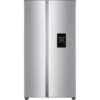 PKM SBS444EIXWD Side by Side Kühl-Gefrierkombination, 439 L, 2-türig mit Wasserspender, NoFrost, Display mit Touch Control, Inox Design