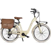 Venice - I Love Italy Elektro-Citybike MONOTUBO Classic Lady 24 Zoll, BEIGE CAPPUCCINO