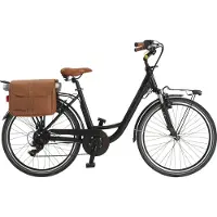 Venice - I Love Italy Elektro-Citybike MONOTUBO CLASSIC Lady 28 Zoll, schwarz