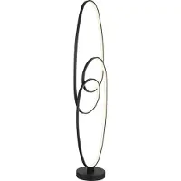 Globo Lighting Stehleuchte Metall schwarz matt, LED