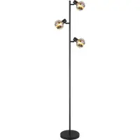 Globo Stehleuchte Metall schwarz matt, 3x E14