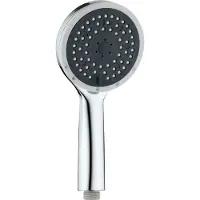 Schutte Handbrause VENEZIA, Wellness Duschkopf mit 5 Strahlarten, Regendusche mit Antikalk-Noppen