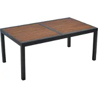 Merxx Gartentisch Paxos ausziehbar 180 (240) x 100 cm- Aluminium/Akazie