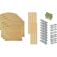Tetzner & Jentzsch Zaun / Sichtschutzzaun / Maxi-Bogen 6, (Set), 8 Elemente, LxH: 1521x180 cm