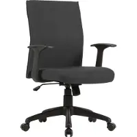 ByLiving Bürostuhl Rocket, Chefsessel mit Wippmechanik, Kunststoff schwarz, Webstoff schwarz