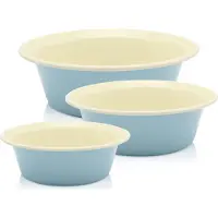 Karl Krueger Karl Krüger 90159 Schüssel Set Sylt 3 tlg. (20, 24 und 28 cm), emailliert, blau