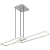 Globo Lighting Hängeleuchte Metall silbergrau, LED