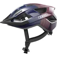 ABUS City-Fahrradhelm Aduro 3.0 LED, purple waves