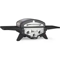 El Fuego Tischgasgrill Smoker "Medison" silber Gasgrill/Grill/Steak/BBQ