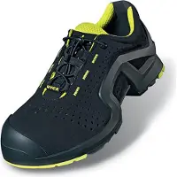 Uvex Sicherheitshalbschuh/Arbeitsschuh 8514 S1P, Schwarz/Lime, 52 EU