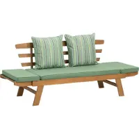 Greemotion Gartenbank Velden Multifunktionsbank aus Holz