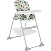 Graco SnackEase Hochstuhl, ab ca. 6 Monaten bis 3 Jahre (max. 15 kg), kompakt zusammenklappbar, abnehmbares Tablett, praktischer Staukorb, abwischbar, bunt, Organza
