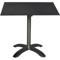 Acamp ACAPLAN HPL Tisch 80x80cm - anthrazit |cemento anthrazit