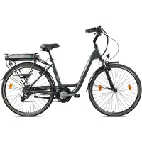LLobe "City E-Bike 28" County anthrazit" 7 Gang Shimano Altus Schaltwerk Kettenschaltung Heckmotor 250 W
