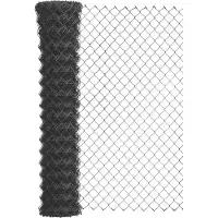 Alberts 604660 Maschendraht Geflecht, Höhe 150 cm, Länge 15 m, anthrazit, Viereckgeflecht Maschen 60 x 60 mm, Draht 2,6 mm