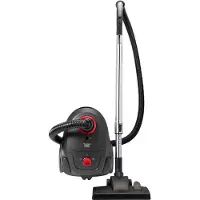 Bestron Staubsauger mit Beutel, Bodenstaubsauger inkl. 3 Staubsaugerbeutel, 94cm Teleskopstange & 7.5m Aktionsradius, HEPA12 und Mikrofilter