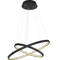 Globo Lighting Hängeleuchte Metall schwarz matt, LED