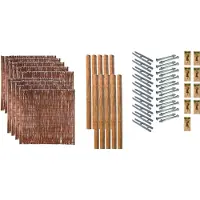 Tetzner & Jentzsch Zaun / Sichtschutzzaun gefertigt aus ölbehandelter Weide / Fuego-Serie 7