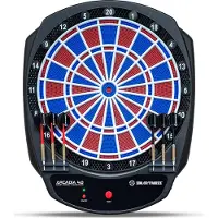 Carromco Smartness Elektronik Dartboard Arcadia 4.0 mit App 2-Loch Abstand rot-blau 8 Spieler Softdarts USB-Kabel 17 Spielen 312 Variationen (inkl. Cricket)