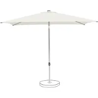 Suncomfort by Glatz Sonnenschirm Mittelstockschirm Pop Up, 250x200cm, rechteckig, Farbe Sand white
