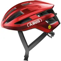 ABUS Rennradhelm PowerDome MIPS - leichter Fahrradhelm mit cleverem Belüftungssystem und Aufprallschutz - Italy - für Damen und Herren - Rot, Größe M (54-58 cm)