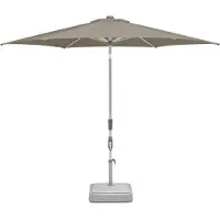 Glatz Suncomfort by , Sonnenschirm / Kurbelschirm "Slide 250", light taupe, Ø 250 cm
