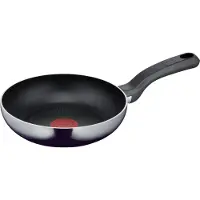 Tefal Bratpfanne "Resist, sichere Titanium Antihaftversiegelung" Aluminium Thermo-Signal bei idealer Brattemperatur, nicht induktionsgeeignet