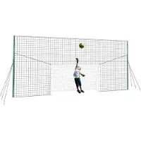 Open Goaaal! STANDARD - 2,7M X 1,6M FUSSBALLTOR, IN 3,0M HOHEM FANG- & RÜCKPRALLNETZ